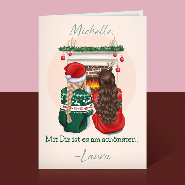 Avatar Creator: Beste Freundinnen Weihnachten - Glückwunschkarte