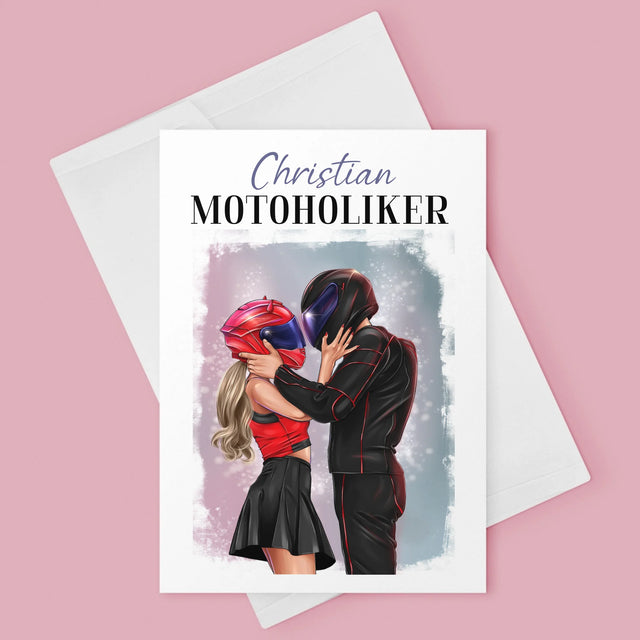 Avatar Creator: Motoholiker - Glückwunschkarte