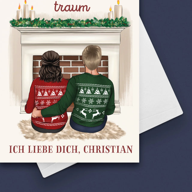 Avatar Creator: Weihnachtspaar - Glückwunschkarte