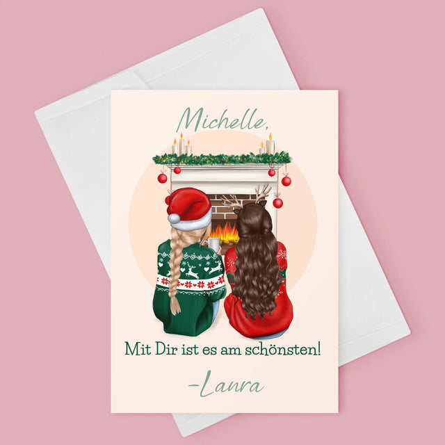 Avatar Creator: Beste Freundinnen Weihnachten - Glückwunschkarte