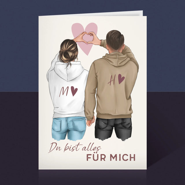 Avatar Creator: Paar Herz - Glückwunschkarte