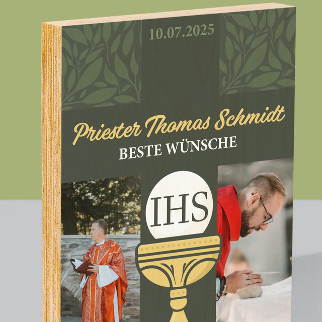 Fotocollage: Alles Gute - Kreuz - Druck Auf Holz