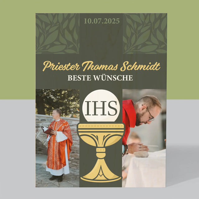 Fotocollage: Alles Gute - Kreuz - Druck Auf Holz