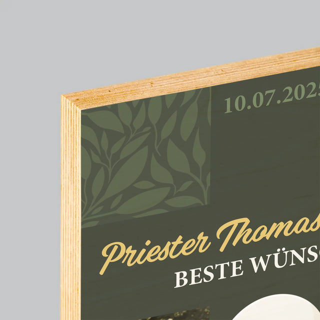 Fotocollage: Alles Gute - Kreuz - Druck Auf Holz