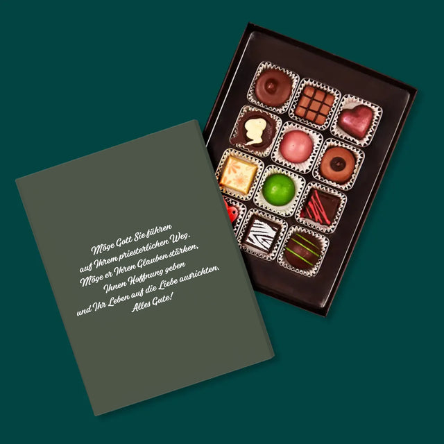 Fotocollage: Alles Gute - Kreuz - Pralinen