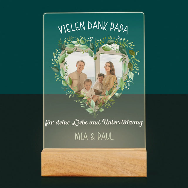 Foto Und Unterschrift: Vielen Dank Papa - Druck Auf Acrylglas
