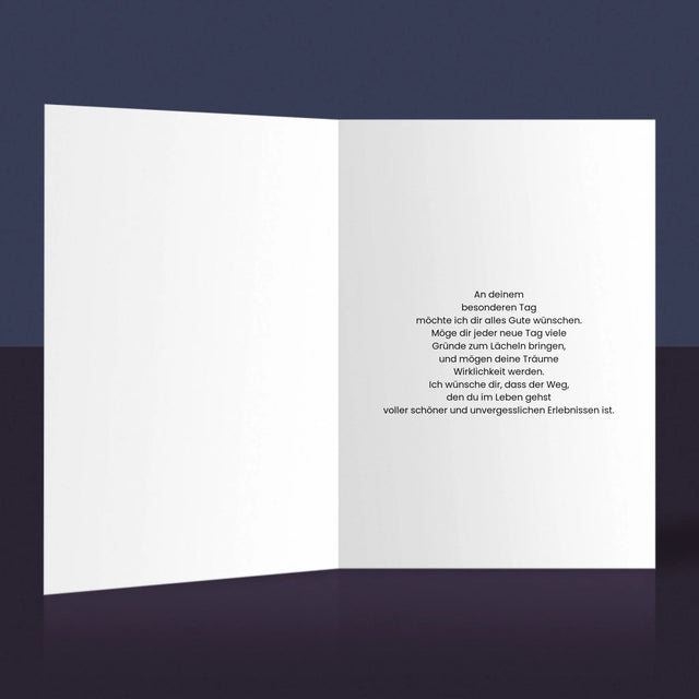 Buchstaben-Collage: 30. Geburtstag Signatur - Glückwunschkarte