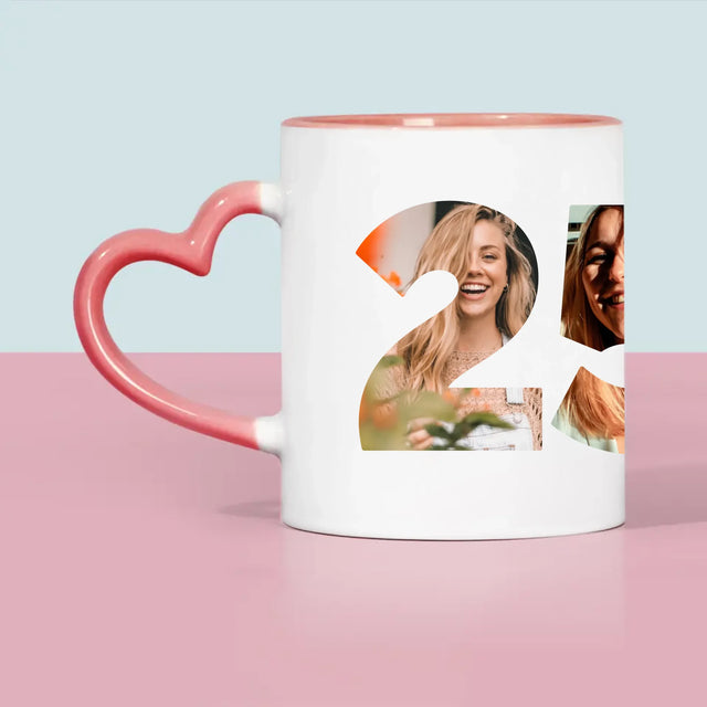 Buchstaben-Collage: Zu Alt Für Dicaprio - Tasse