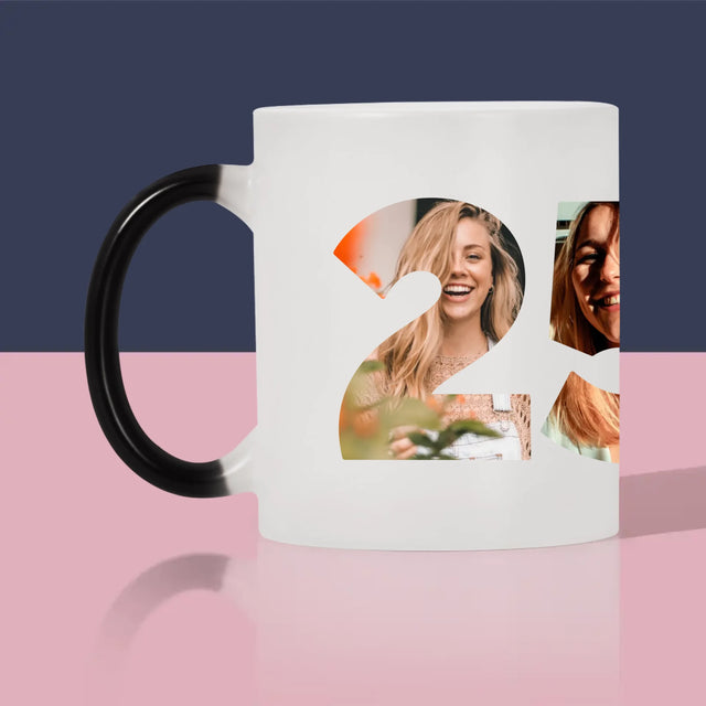 Buchstaben-Collage: Zu Alt Für Dicaprio - Tasse