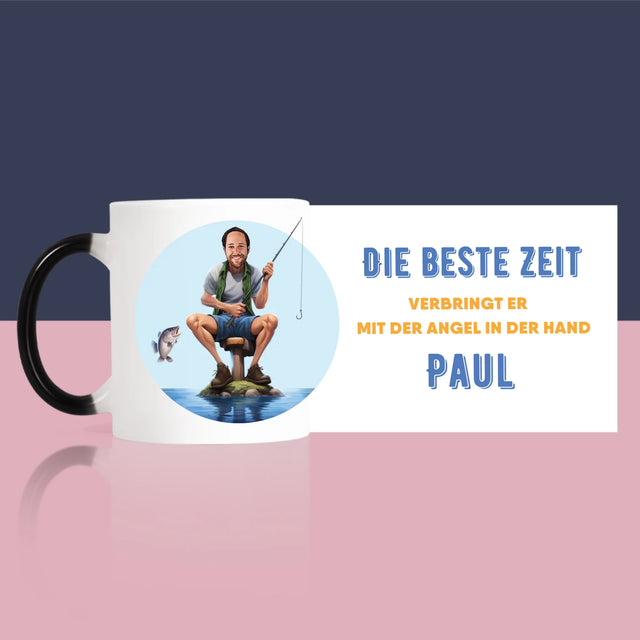 Foto und Unterschrift: Beste Zeit - Bedruckte Tasse | DE