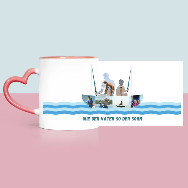Form-Collage: Wie Der Vater So Der Sohn - Tasse