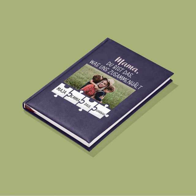 Foto Und Unterschrift: Mama, Du Bist Das, Was Uns Zusammenhält - Notizbuch