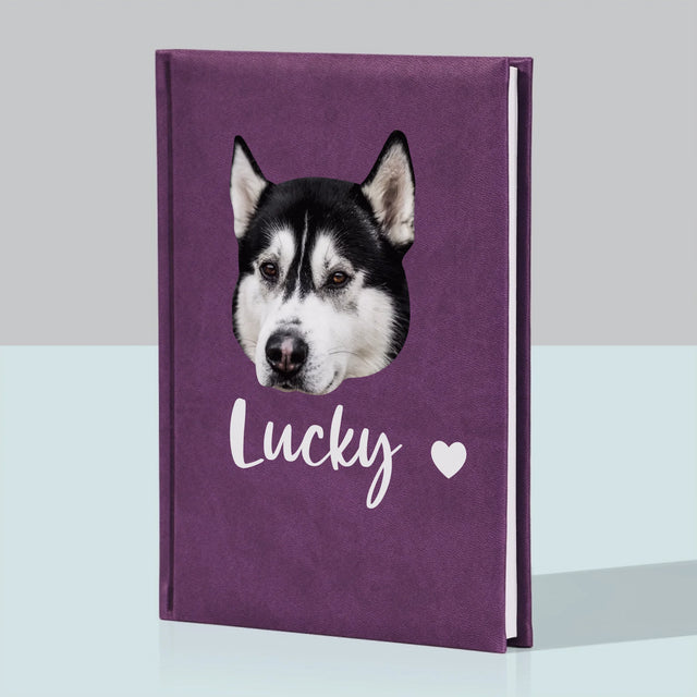 Ihr Avatar: Der Kopf Deines Hundes - Notizbuch