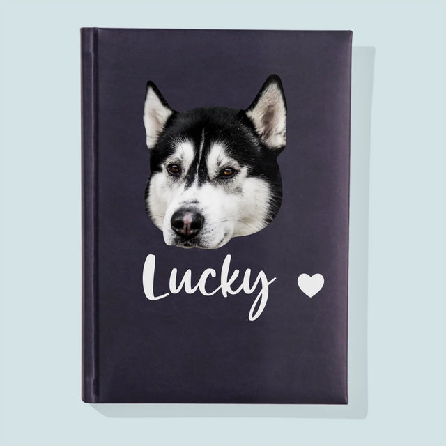 Ihr Avatar: Der Kopf Deines Hundes - Notizbuch