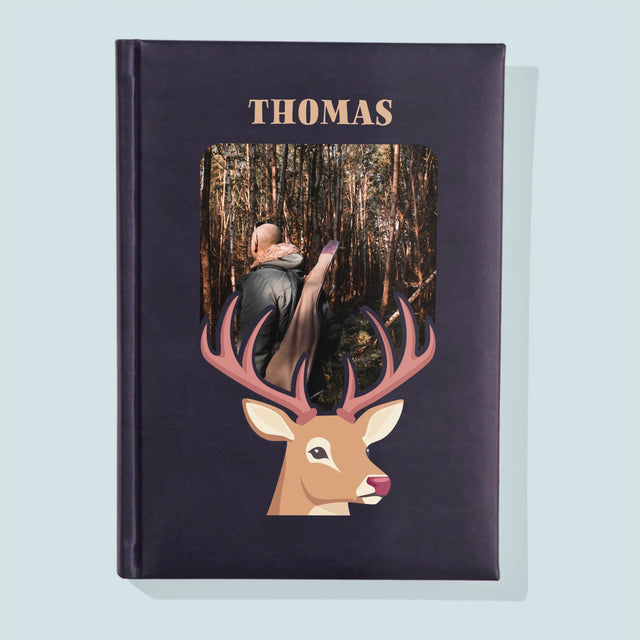 Foto Und Unterschrift: Der Hirsch - Notizbuch