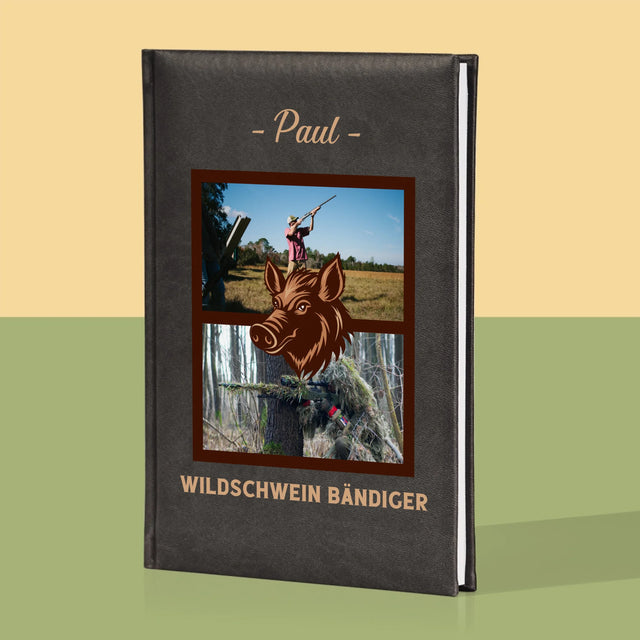 Fotocollage: Wildschwein Bändiger - Notizbuch