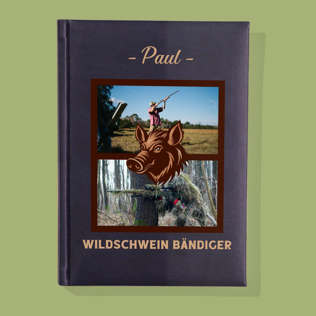 Fotocollage: Wildschwein Bändiger - Notizbuch