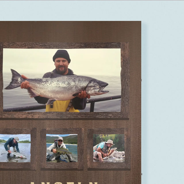 Fotocollage: Angeln - Poster