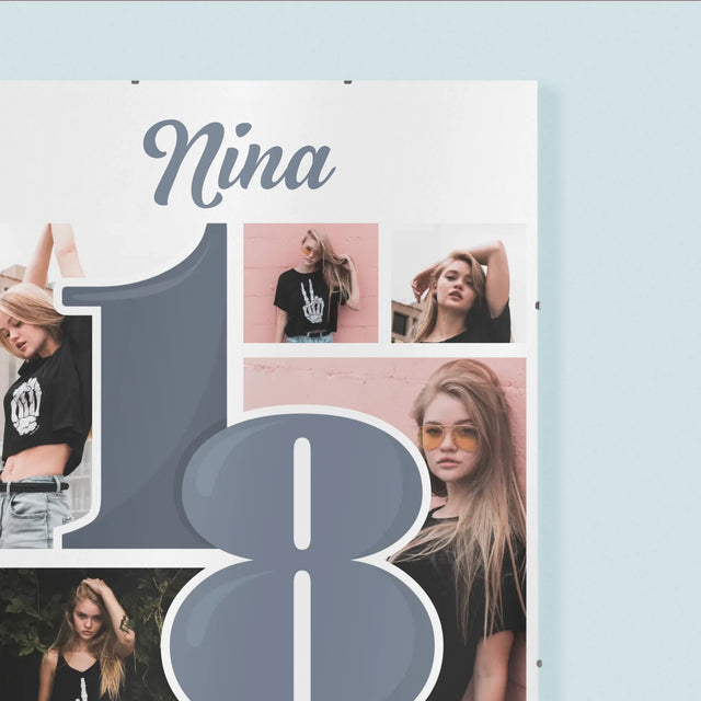 Fotocollage: 18 - Schönsten Momente - Poster