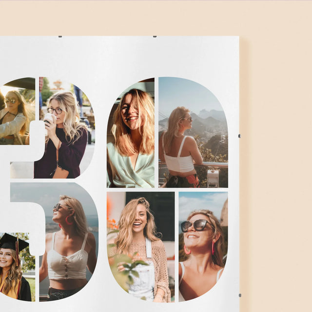 Fotocollage: Wünsche Zum 30. Geburtstag - Poster