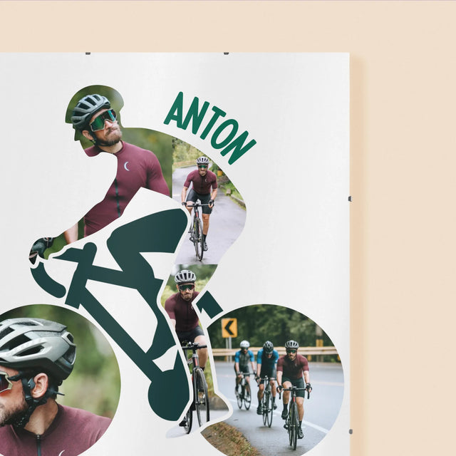 Form-Collage: Das Leben Ist Besser Auf Dem Fahrrad - Poster