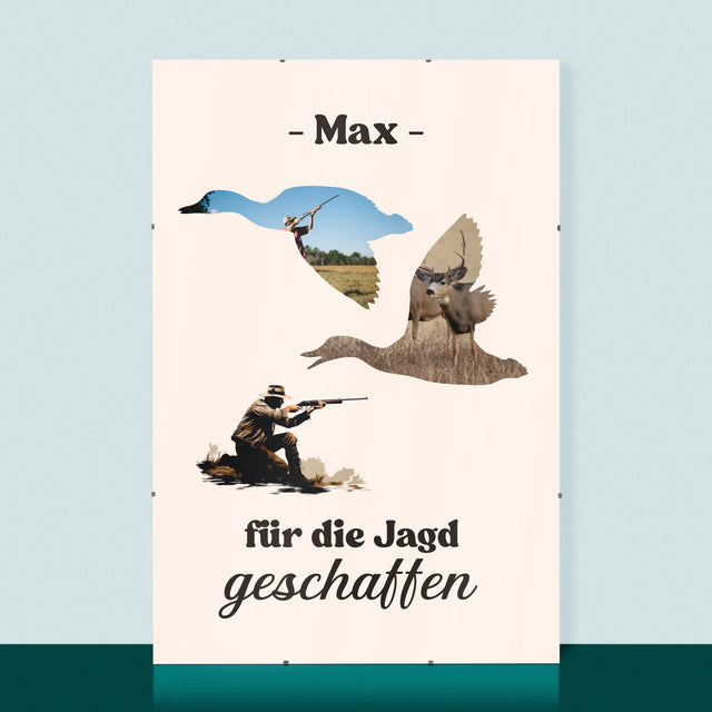 Form-Collage: Für Die Jagd Geschaffen - Poster