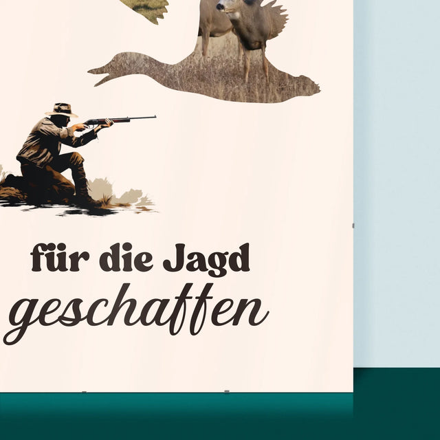 Form-Collage: Für Die Jagd Geschaffen - Poster