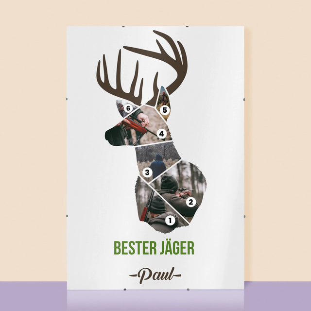 Form-Collage: Bester Jäger - Poster