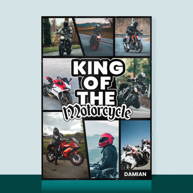 Fotocollage: King Of The Motorcycle - Poster