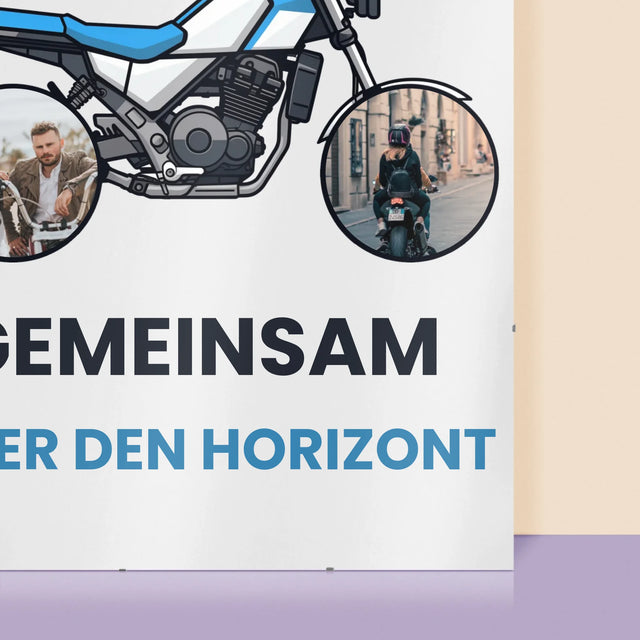 Fotocollage: Gemeinsam Über Den Horizont - Poster