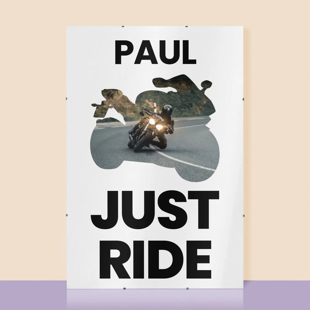 Form-Collage: Just Ride - Poster