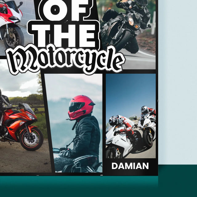 Fotocollage: King Of The Motorcycle - Poster