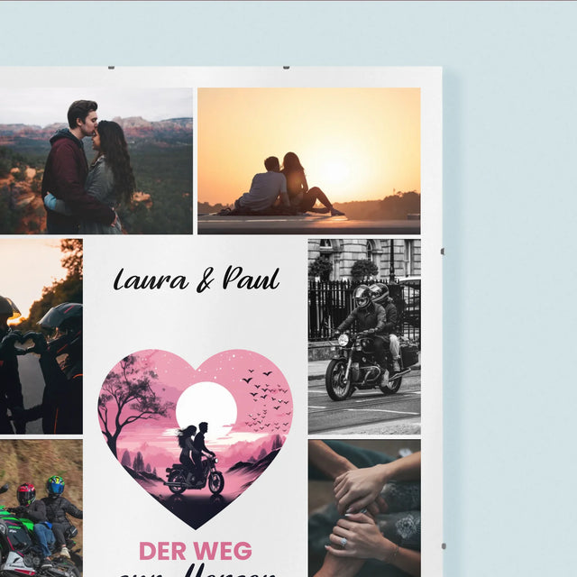 Fotocollage: Der Weg Zum Herzen - Poster