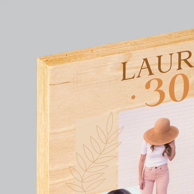 Fotocollage: Das Ist Dein Tag - Druck Auf Holz