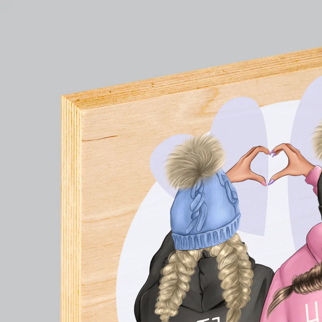 Avatar Creator: Winter Freundinnen - Druck Auf Holz