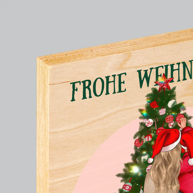 Avatar Creator: Frohe Weihnachten, Mama! - Druck Auf Holz