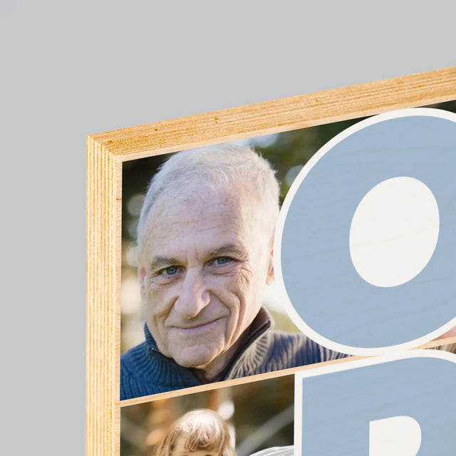 Fotocollage: Opa - Druck Auf Holz