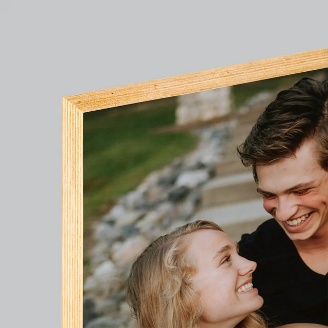 Foto Und Unterschrift: Euer Lied-Qr-Code - Druck Auf Holz