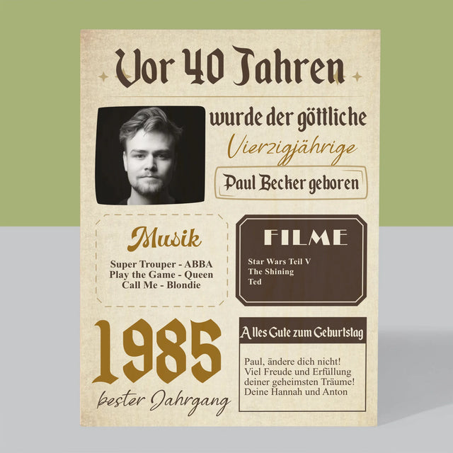Magazin-Cover: Vor 40 Jahren - Druck Auf Holz