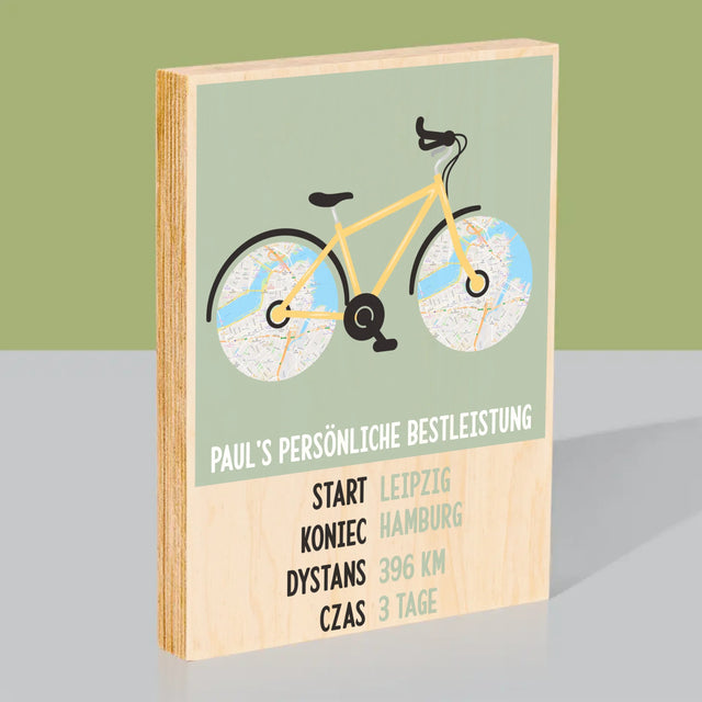 Ihr Standort: Fahrradrekord - Druck Auf Holz