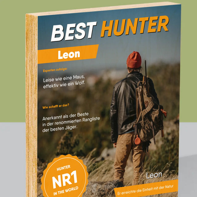 Magazin-Cover: Best Hunter - Druck Auf Holz