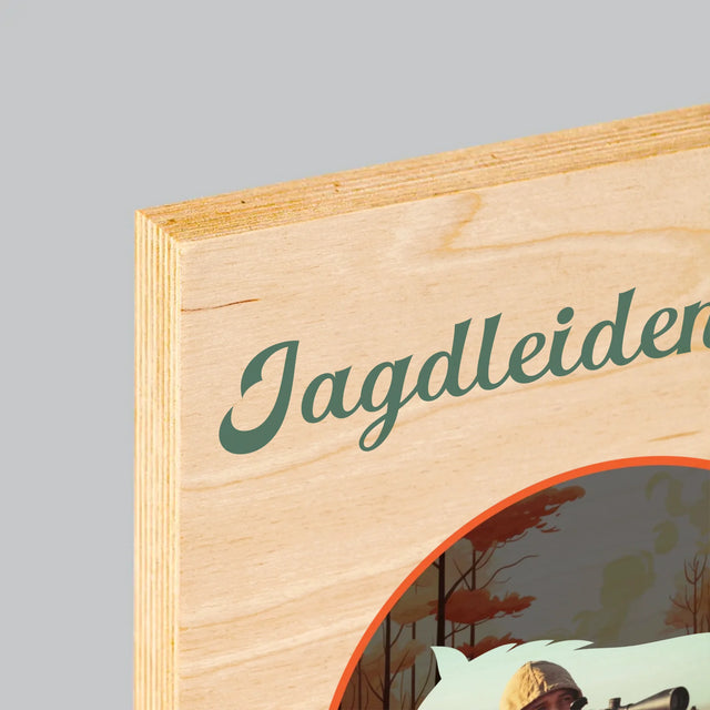 Foto Und Unterschrift: Jagdleidenschaft - Druck Auf Holz