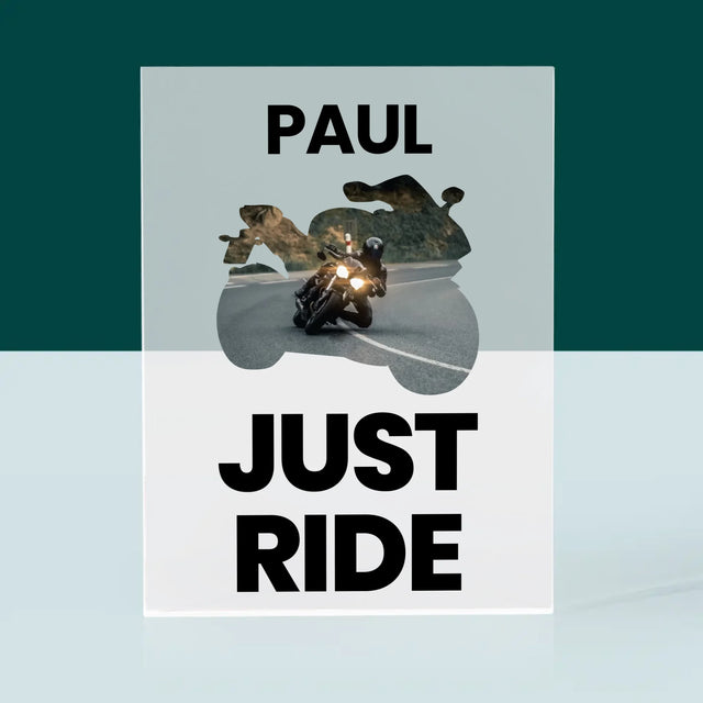 Form-Collage: Just Ride - Druck Auf Acrylglas