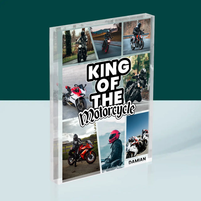 Fotocollage: King Of The Motorcycle - Druck Auf Acrylglas