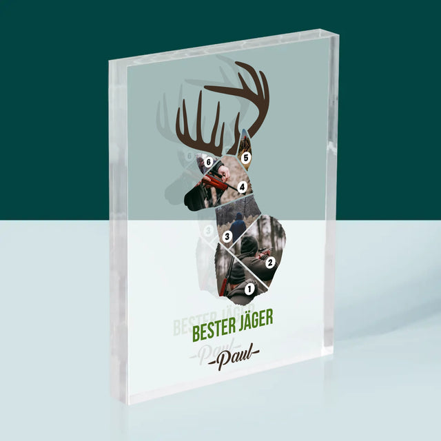 Form-Collage: Bester Jäger - Druck Auf Acrylglas