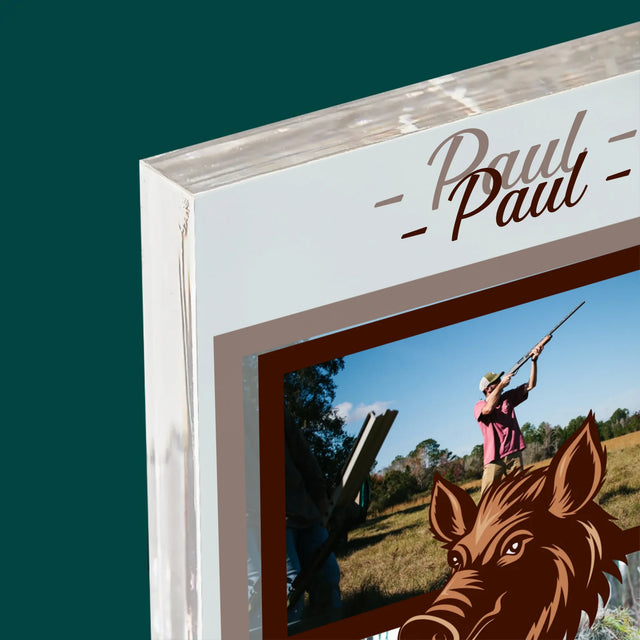 Fotocollage: Wildschwein Bändiger - Druck Auf Acrylglas