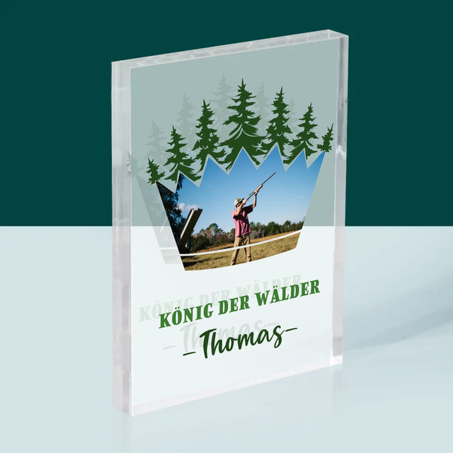 Form-Collage: König Der Wälder - Druck Auf Acrylglas