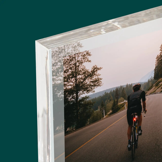 Foto Und Unterschrift: Definition Eines Radfahrers - Druck Auf Acrylglas