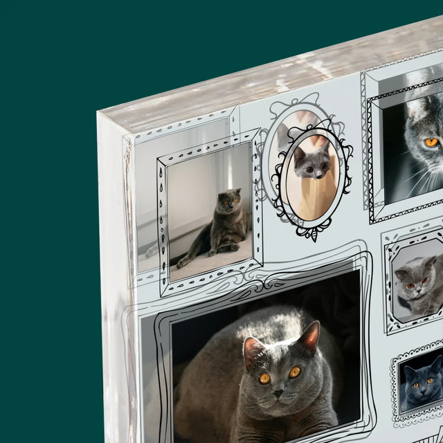 Fotocollage: Fotowand Mit Haustier - Druck Auf Acrylglas