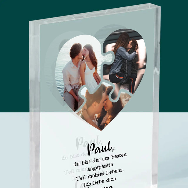 Fotocollage: Valentinstag-Puzzle - Druck Auf Acrylglas